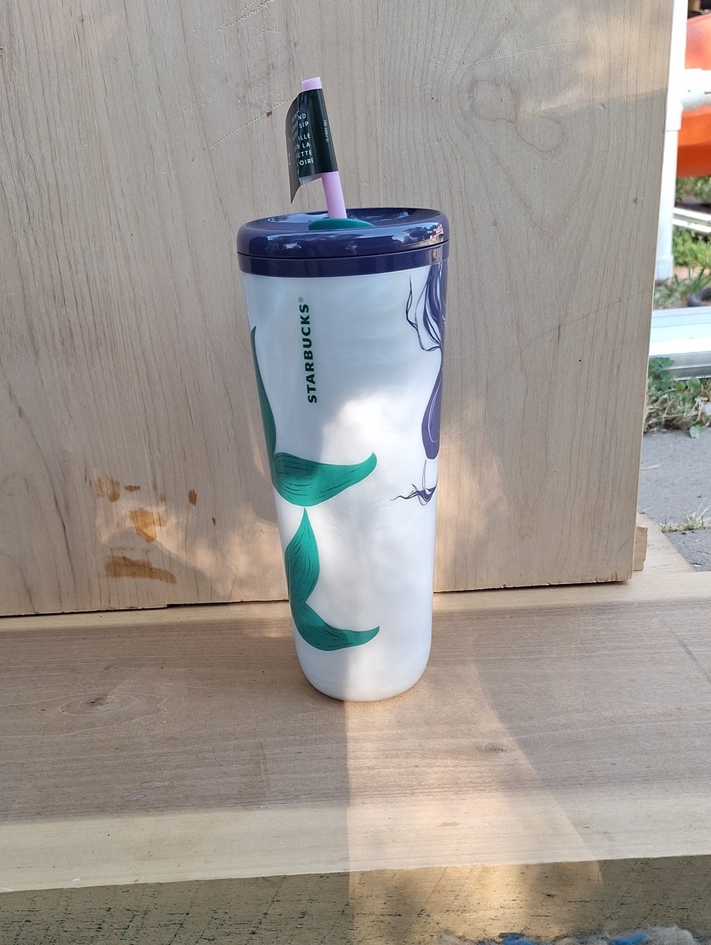 Starbucks 2025 Siren Mermaid Pearlescent Purple Venti 24oz Hot Cold Cup Tumbler - Picture 3 of 12